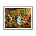 ArtWall 'Peasant Wedding' by Pieter Bruegel Print of Painting on Rolled Canvas in Red/Yellow | 18 H x 22 W x 0.1 D in | Wayfair Bruegel-006-14x18