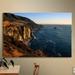 Highland Dunes Golden Glow on Big Sur by Kathy Yates - Wrapped Canvas Photograph Print Canvas in Blue/Brown | 16 H x 24 W x 2 D in | Wayfair