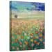 ArtWall 'Dancing Poppies' by Michael Creese Painting Print on Wrapped Canvas in Brown/Green | 18 H x 14 W x 2 D in | Wayfair Creese-009-18x14-w