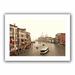 ArtWall 'Grand Canal from Rialto' by Linda Parker Photographic Print on Rolled Canvas in Gray | 20 H x 28 W x 0.1 D in | Wayfair Lpar-065-24x16