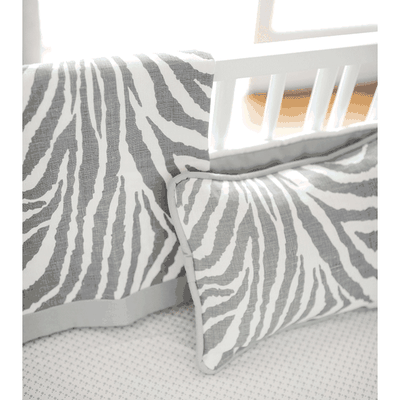 New Arrivals Safari in Gray 4 Piece Baby Crib Bedding Set