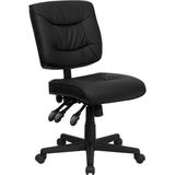 Flash Furniture Leather Desk Chair, Black screenshot. Chairs directory of Office Furniture.