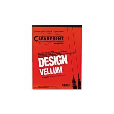 Clearprint Design Vellum Paper, 16lb, White, 8-1/2 x 11, 50 Sheets/Pad (CHA10001410)