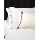 Eastern Accents Tessa 200 Thread Count Egyptian Certified Cotton Pillowcase 100% Egyptian-Quality Cotton in Red/White | King | Wayfair KNS16-IV-SC