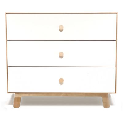 Oeuf 3 Drawer Dresser - Sparrow - White/Birch