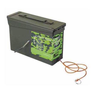 Kraft Tool Gg302 Chalk Line Box,150 Ft,poly Cord,camo Grn