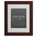 Trademark Fine Art "Artistic Procrastination I" by Megan Romo Matted Framed Textual Art Canvas, Wood in Brown | 14 H x 11 W x 0.5 D in | Wayfair