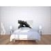 Noyo Home Solid Wood Panel Headboard Upholstered/Cotton in Black | 35 H x 52 W x 2 D in | Wayfair EiffelTower_D_Set