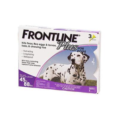 Frontline Plus for Large Dogs 45-88 lbs (Purple) 3 Doses - 