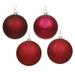 Vickerman 17402 - 2.75" Wine Matte Shiny Sequin Glitter Ball Christmas Tree Ornament (20 pack) (N590719)