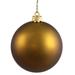 Vickerman 34923 - 4" Olive Matte Ball Christmas Tree Ornament (6 pack) (N591014DMV)