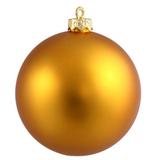 Vickerman 34957 - 4" Antique Gold Matte Ball Christmas Tree Ornament (6 pack) (N591030DMV)