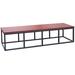 Cal Metro Spa Bench I Seats, Synthetic in Red/Brown | 18 H x 77 W x 16.5 D in | Wayfair CM952-CSM