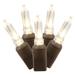 Vickerman 31354 - 50 Light 25' Brown Wire Warm White Italian LED Miniature Christmas Light String Set with 6" Spacing (X6B7501PBG)