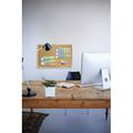 Ghent Natural Cork Wall Mounted Bulletin Board Cork/Metal in White | 24 H x 36 W x 0.5 D in | Wayfair 1323-1