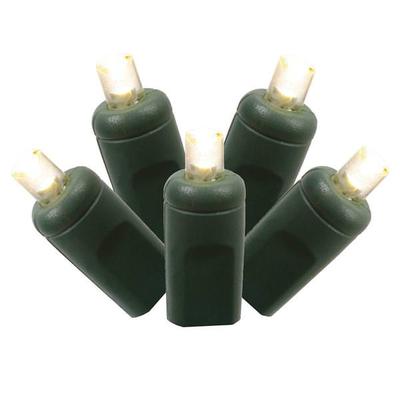 Vickerman 17575 - 150 Light Green Wire Warm White 8' x 2' Wide Angle LED Net Light Christmas Light String Set (X4G2811)