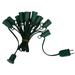 Vickerman 21111 - 25 Light 25' Green Wire Empty C9 Christmas Light String Set with 12" Spacing (V472221)