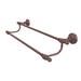 Allied Brass Retro Wave Double Wall Mounted Towel Bar Metal in Brown | 5 H x 7 D in | Wayfair RW-72/30-CA