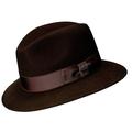 Men's Safari Fedoras Cotton Hat BROWN M