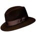 Men's Safari Fedoras Cotton Hat BROWN M