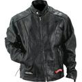 Diamond Plate Buffalo Leather Motorcycle Jacket GFCRLTRM