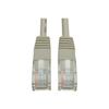 Eaton Tripp Lite Series Cat5e 350 MHz Molded (UTP) Ethernet Cable (RJ45 M/M) PoE - Gray 4 ft. (1.22 m) - Patch cable - RJ-45 (M) to RJ-45 (M) - 4 ft - UTP - CAT 5e - molded stranded - gray