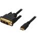 StarTech.com HDCDVIMM1M 3.3 ft. Black Mini HDMI (19 pin) to DVI-D (19 pin) Cable Male to Male