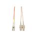 Tripp Lite 30M Duplex Multimode 62.5/125 Fiber Optic Patch Cable LC/SC 100 100ft 30 Meter - Patch cable - SC multi-mode (M) to LC multi-mode (M) - 30 m - fiber optic - duplex - 62.5 / 125 micron - orange