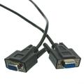 6ft Black Serial Cable | UL | DB9 Female | RS232