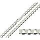 Christopher James of London CJoL - Solid 925 Sterling Silver 22" (56cm) 6mm Wide Flat Curb Chain In Gift Box - 22g