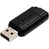 Verbatim 16GB Pinstripe USB Flash Drive - Black 16GB - Black - 1pk