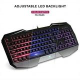 AULA SI-859 Backlit Wired Gaming Keyboard with Adjustable Backlight (Purple Red & Blue)