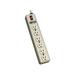 Waber-by-Tripp Lite 6-Outlet Power Strip with Illuminated Master Switch 6