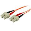 StarTech.com 50FIBPSCSC2 2m OFNP Plenum Multimode 50-125 Duplex Fiber Patch Cable SC-SC