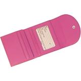 RFID Blocking Women's Slim Wallet in Genuine Leather Contrast Colors