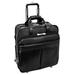 McKlein ROOSEVELT, Patented Detachable -Wheeled Laptop Briefcase, Top Grain Cowhide Leather, Black (84555)