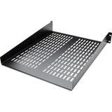 StarTech.com 2U Server Rack Shelf - Universal Vented Rack Mount Cantilever Tray for 19 Network Equipment Rack & Cabinet - Heavy Duty Steel - Weight Capacity 50lb/23kg - 22 Deep Shelf