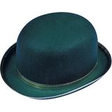 Green Felt Derby Hat Adult Halloween Accessory