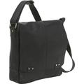 Le Donne Leather Rivet Laptop Messenger LD-187