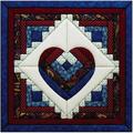 Log Cabin Heart Quilt Magic Kit