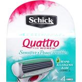 Schick Quattro for Women Sensitive Aloe Refill Blade Cartridges 4 Count