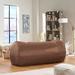 Home Loft Concepts Larson Extra Large Bean Bag Sofa Polyester in Brown | 30 H x 48 W x 84 D in | Wayfair NFN1894 17150745