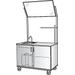 Stevens ID Systems Science Demonstration Mobile Instructor's Desk, Stainless Steel in Brown | 36 H x 48 W x 24 D in | Wayfair 84321 K36-058-10