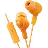 JVC HAFR6D Gumy Plus In-Ear Headphones with Mic and Remote (Orange)