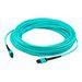 AddOn 3m MPO OM3 Aqua Patch Cable - patch cable - 10 ft - aqua