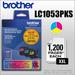 Brother Geunine LC1053PKS Innobella Super High-yield Printer Ink Cyan/Magenta/Yellow