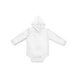 Long Sleeve Baby Bodysuit w/ Hood (Baby Boys or Baby Girls Unisex)