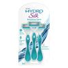 Schick Hydro Silk Sensitive Womens Disposable Razors 3 ct 5-Blade Disposable Razors for Women Sensitive Skin Travel Razor for Women