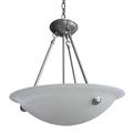 Whitfield Lighting Alana 3 - Light Unique/Statement Bowl Pendant Glass in Brown/White | 24 H x 16 W x 18 D in | Wayfair CH0028B-16SS