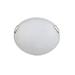 Whitfield Lighting Alexander 2 - Light 12" Simple Circle Flush Mount Glass in Gray/White | 3.75 H x 12 W x 12 D in | Wayfair ESFM389-12DWSS